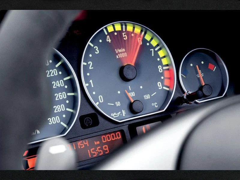 Dashboard Gauge Rings Silver for BMW 3 Series E46 M3 ZHP (1998-2005)