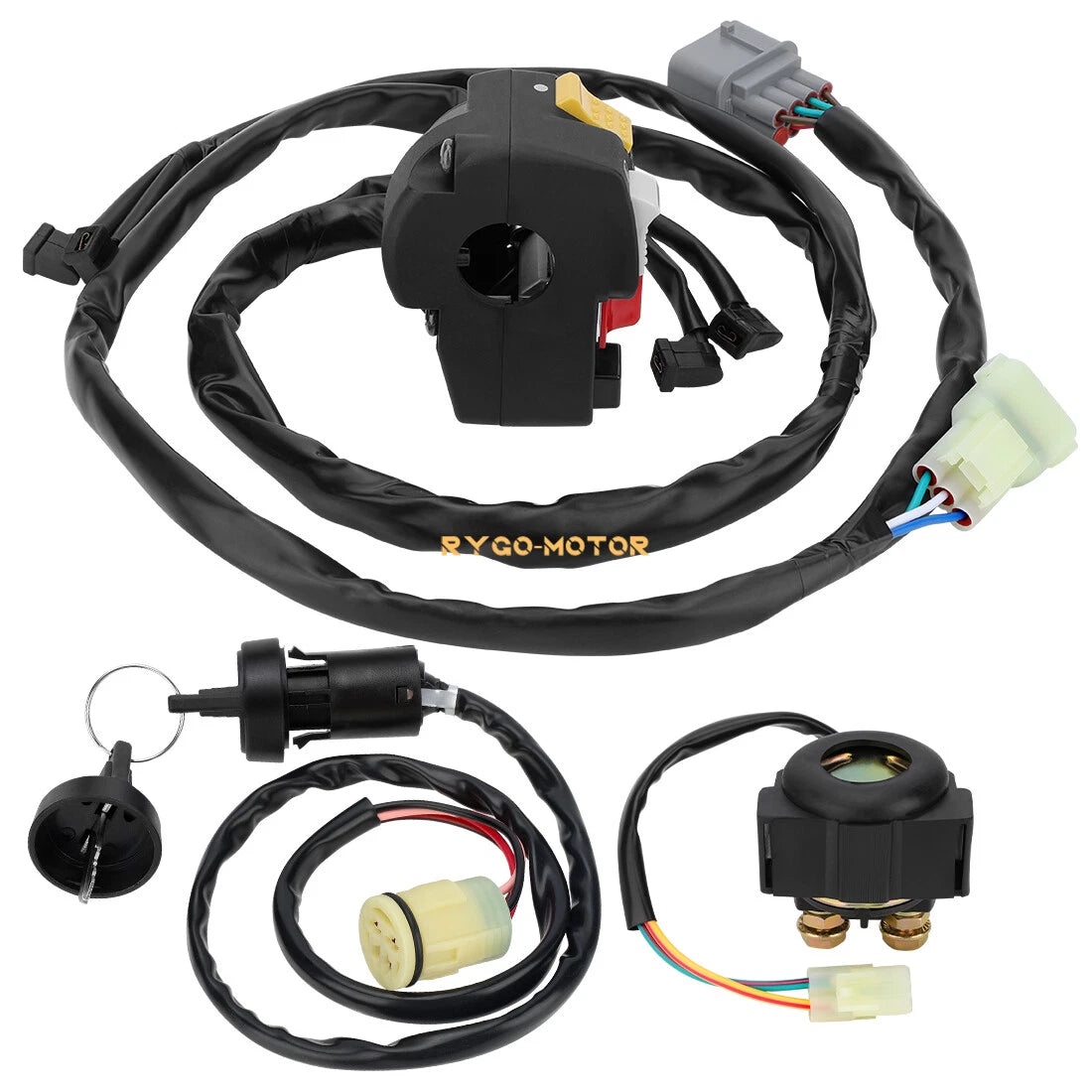 Handlebar Key Starter Relay Switch Kit for Honda Rancher 350 TRX350FM (2006–2006)