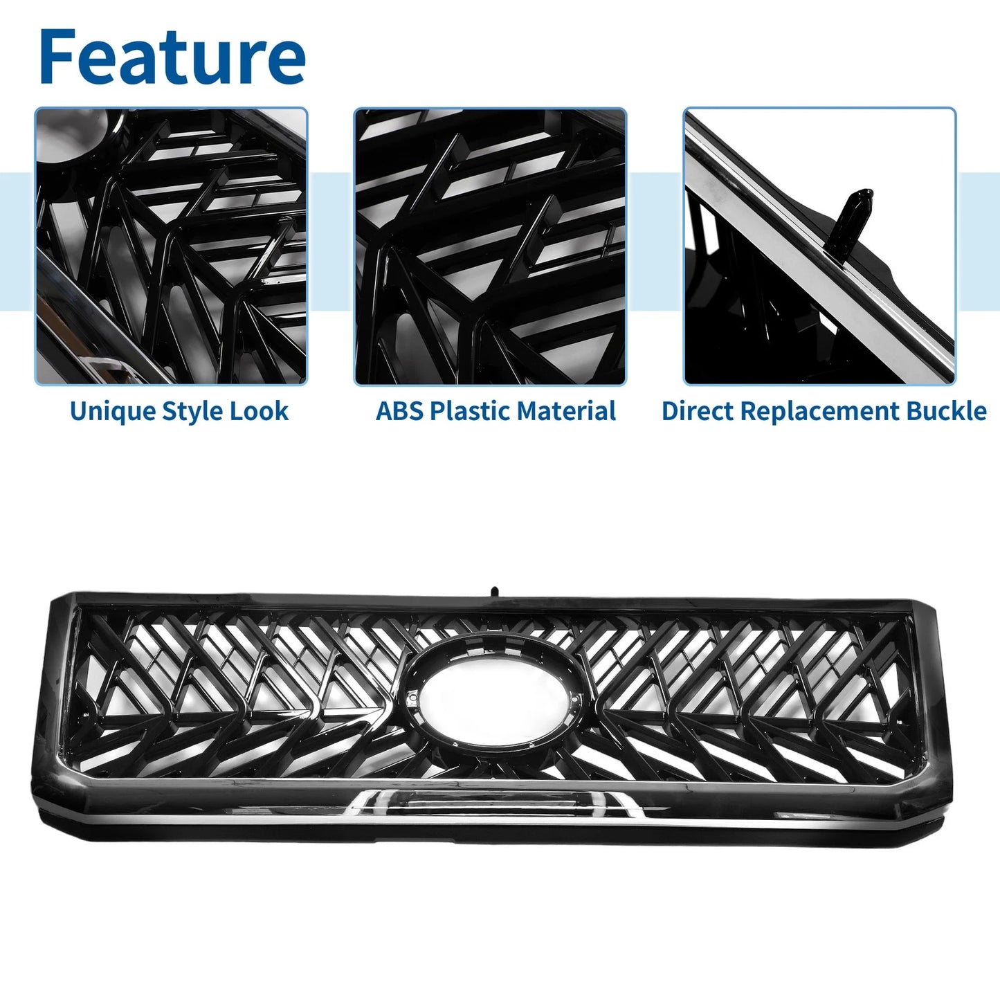Front Upper Bumper Grille for Toyota Land Cruiser FJ79 (2007-2012)