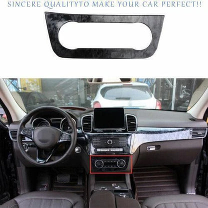 Console AC Switch Control Panel Trim Wood Grain for Benz GLE GLS (2016–2019)