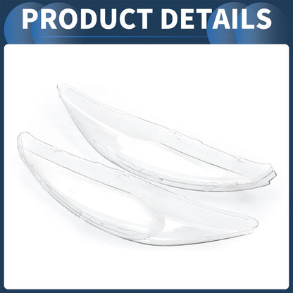 Car Front Left Right Headlight Lens Cover for Ford Fiesta (2009-2012)