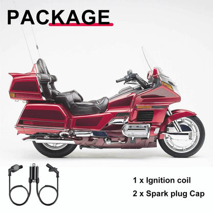 Ignition Coil & Spark Plug Cap for Honda GL1500CD Valkyrie 2001-2003