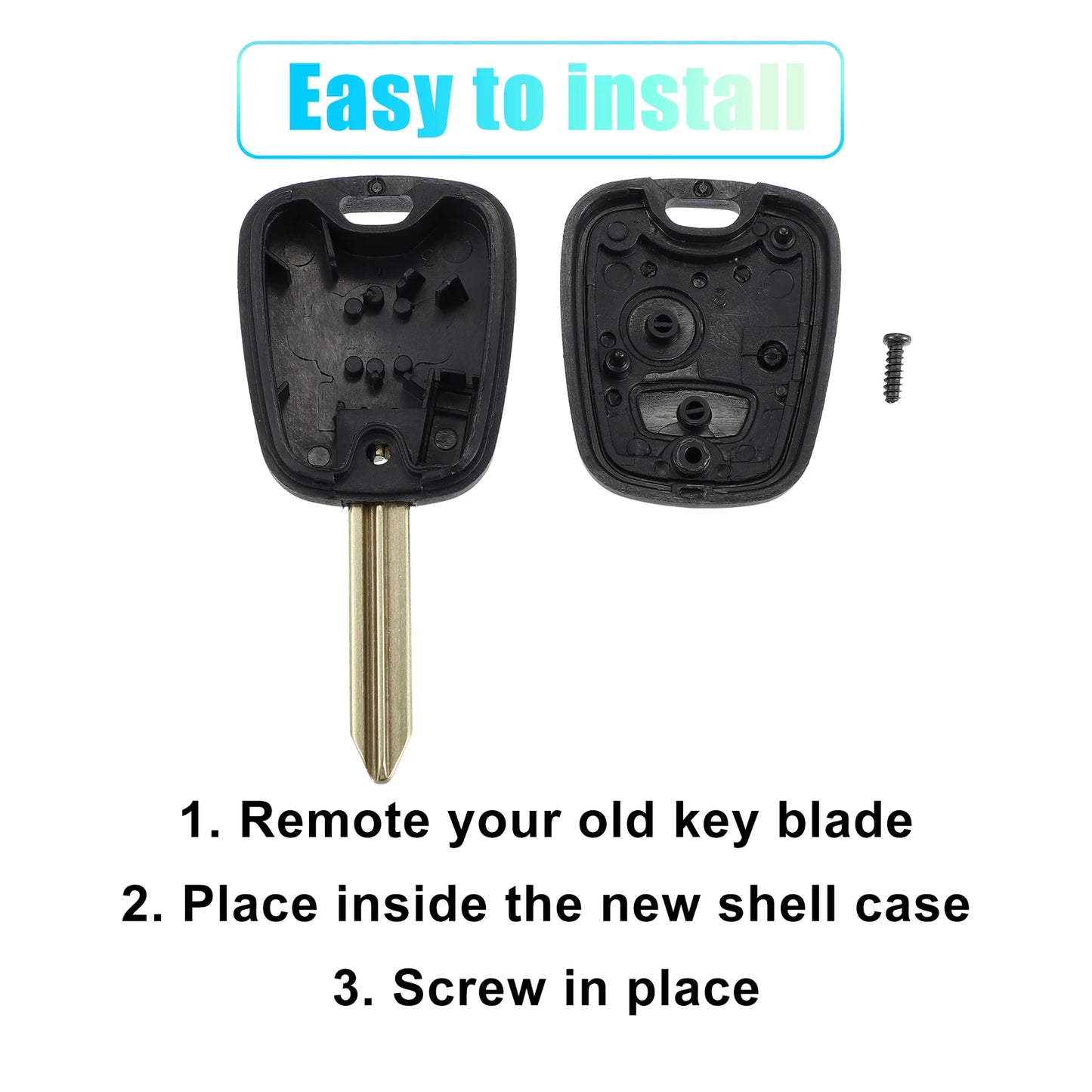 Keyless Entry Remote Key Shell Cover for Peugeot CE0165