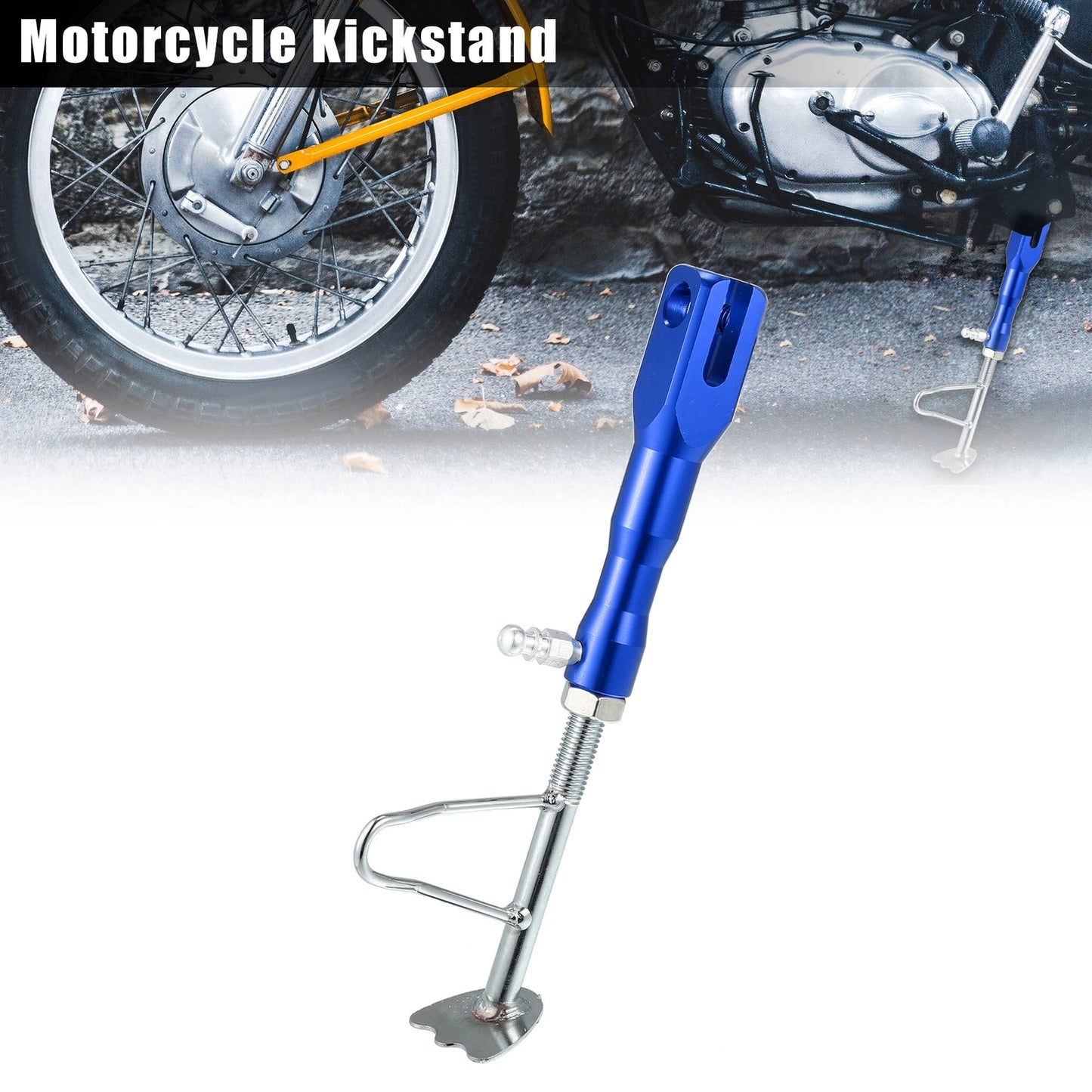 Kickstand Side Support Stand Blue for Motorcycle