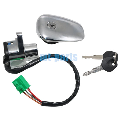 Ignition Key Switch & Fuel Gas Cap Set for Suzuki VS1400 Boulevard (2005-2009)