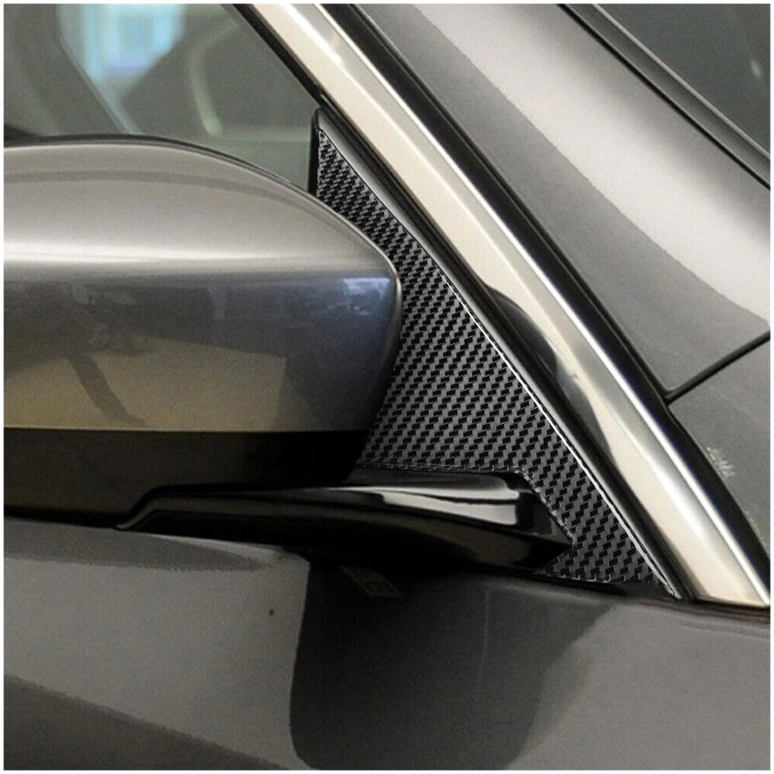 Carbon Fiber Side Mirror Base A-Pillar Covers for Infiniti G37 (2007-2013)