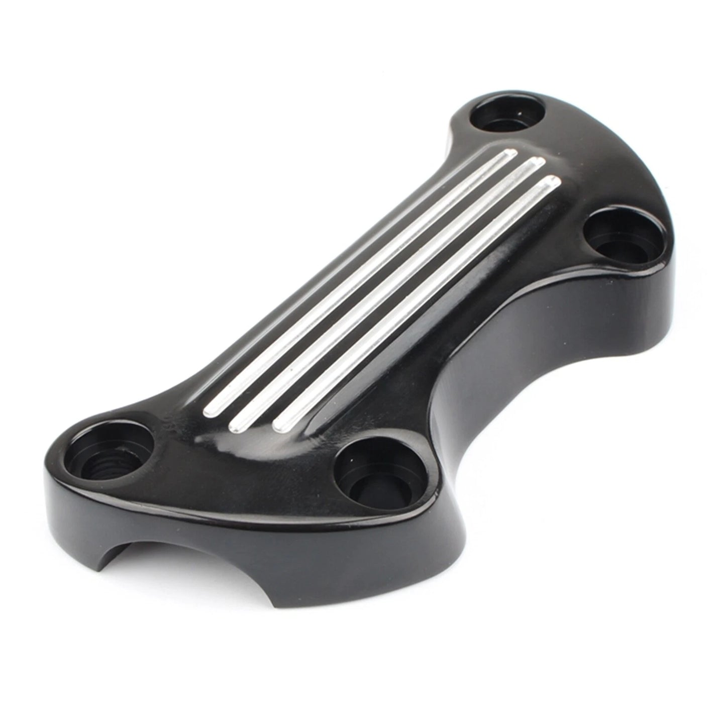 Handlebar Riser Top Clamp for Harley Night Train (1999-2009) Black/White