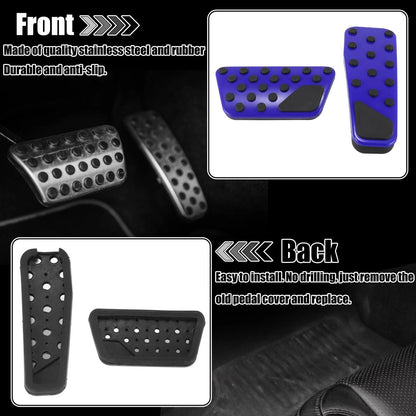 Pedal Cover Set Blue for Dodge Charger (2009 - 2019)