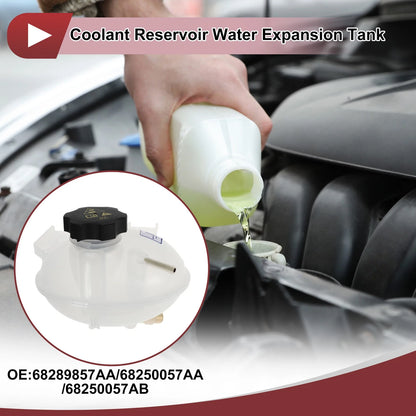 Coolant Expansion Overflow Tank w/ Cap for Jeep Compass (2007-2023)