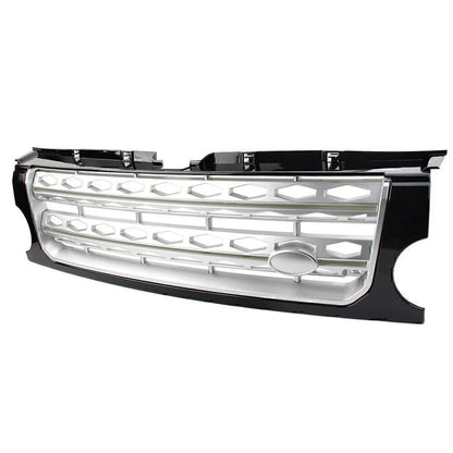 ABS Silver Front Grille Bumper Mesh for Land Rover Discovery LR3 (2005-2009)