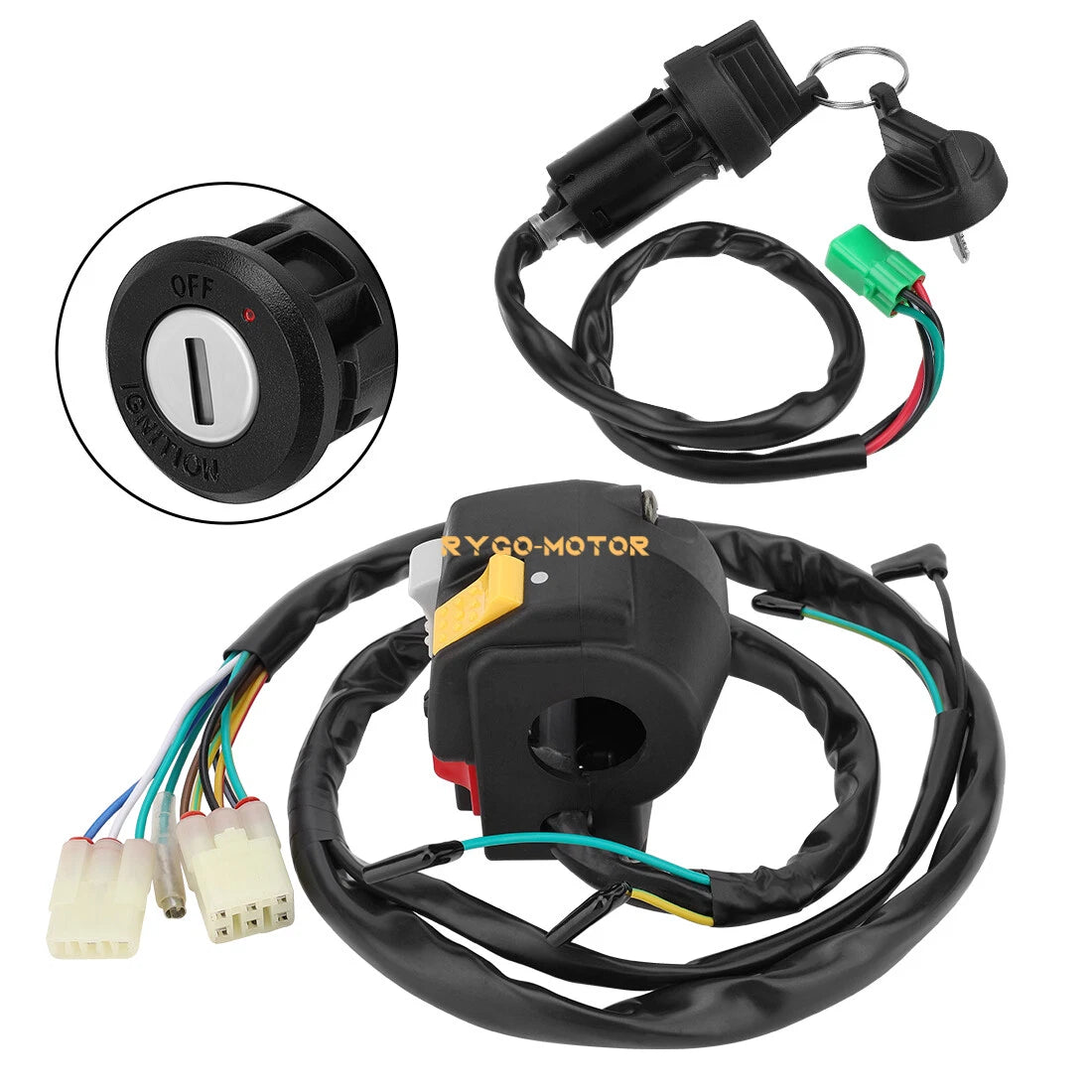 Handlebar & Key Switch for Honda TRX400X/TRX400EX Sportrax (2008–2014)