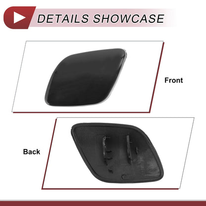 Front Left Bumper Trim Nozzle Cover for Volvo XC60 (2009-2013) Black