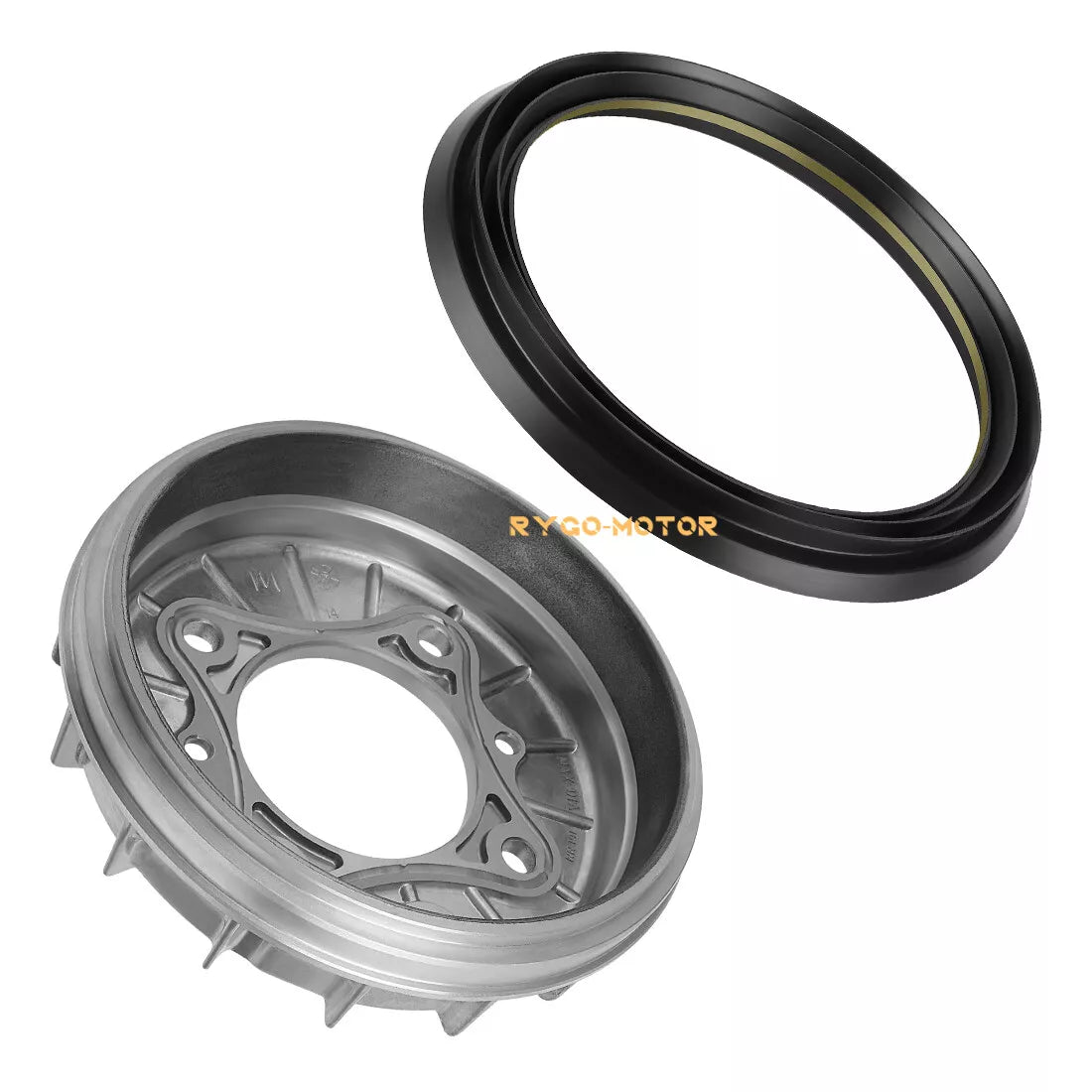 Front Brake Drum & Dust Seal for Honda Rincon 650 (2003–2005)