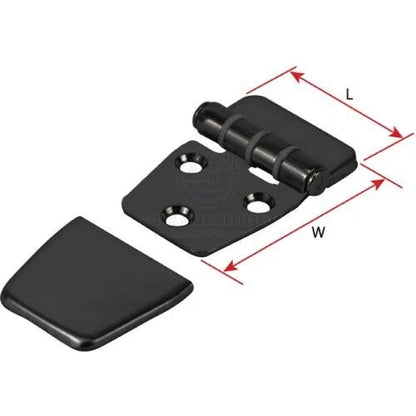 316 S/S Black PVD Anti-Slam Hinges with Cover for Various Applications