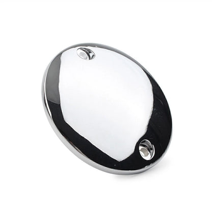 2 x Hole Chrome Ignition Timing Points Covers for Harley Big Twin & Sportster (1970-1999)