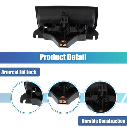 Center Console Cover Lock Armrest Lid Plastic for GMC Matte Black