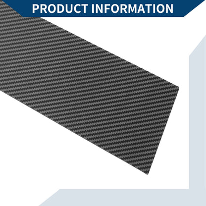 8 Pcs Black Carbon Fiber Window Trim Covers for Toyota RAV4 (2013-2018)