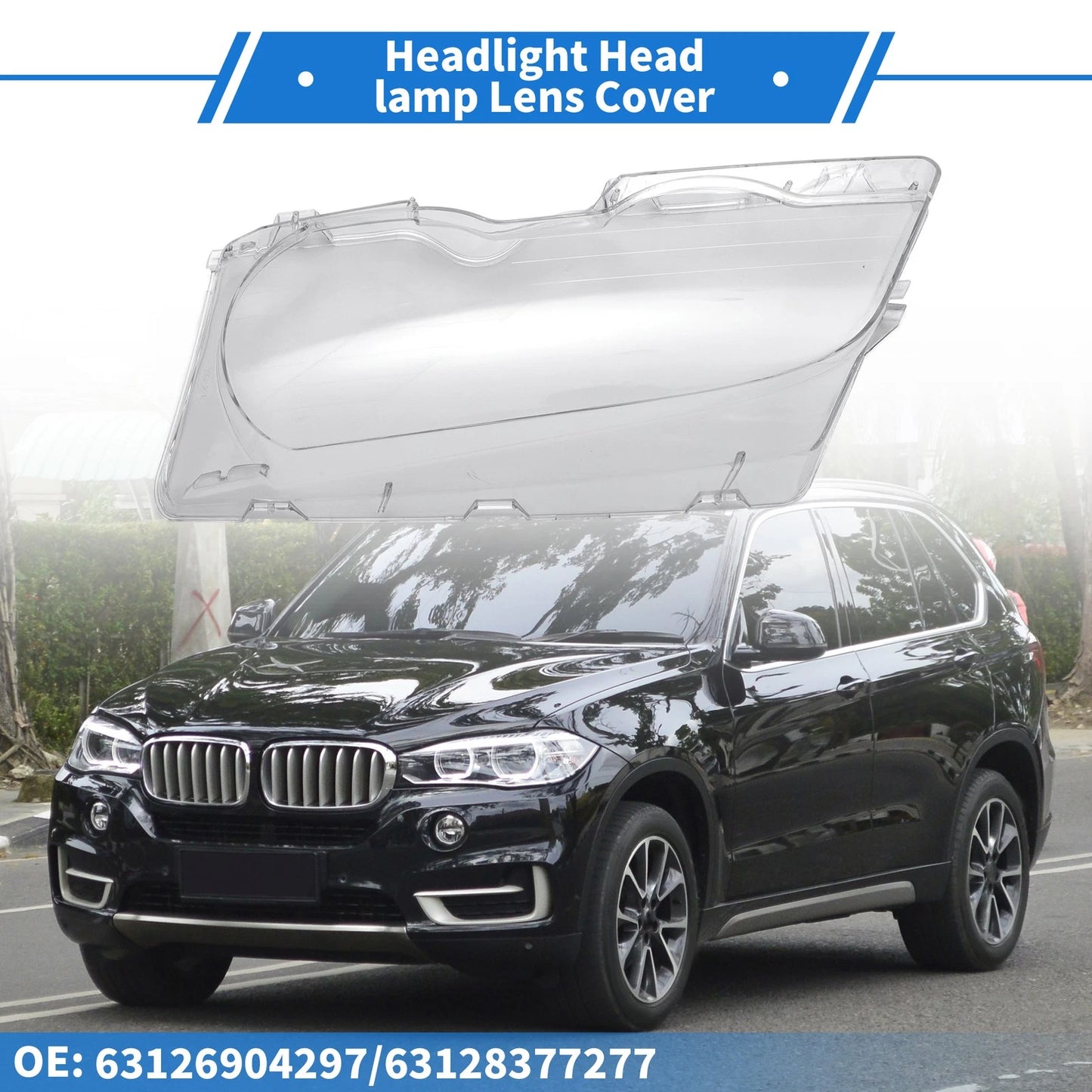 1 Pc Front Left Headlight Lens Cover for BMW 325Ci (2001-2002)