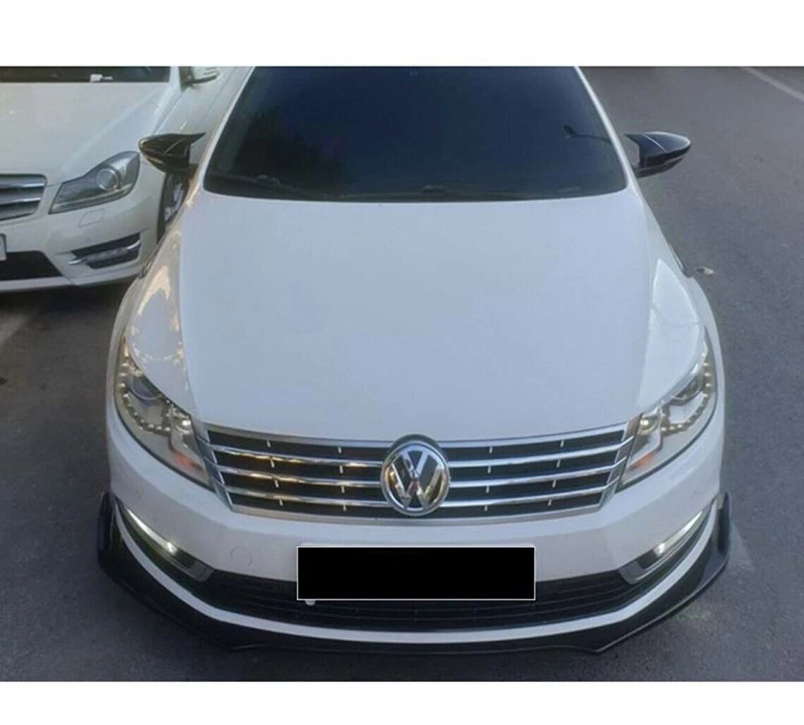 Side View Mirror Covers Gloss Black 2 Piece for VW Passat CC (2009-2011)