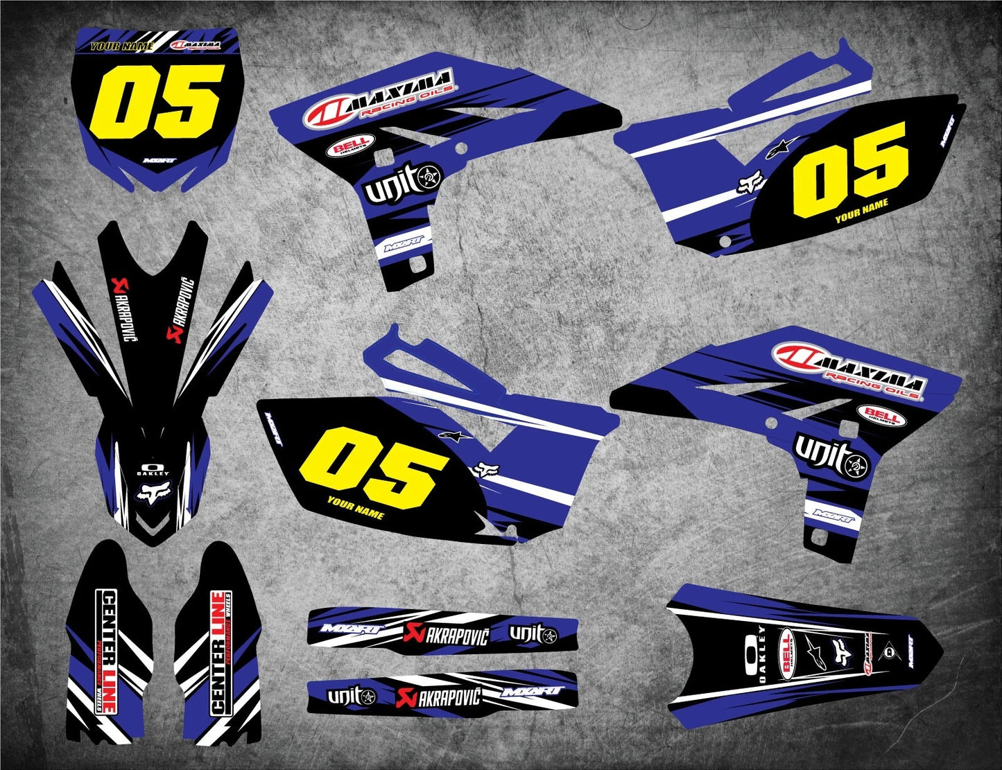 Custom Decal Kit for Yamaha YZ 250F (2010-2013)