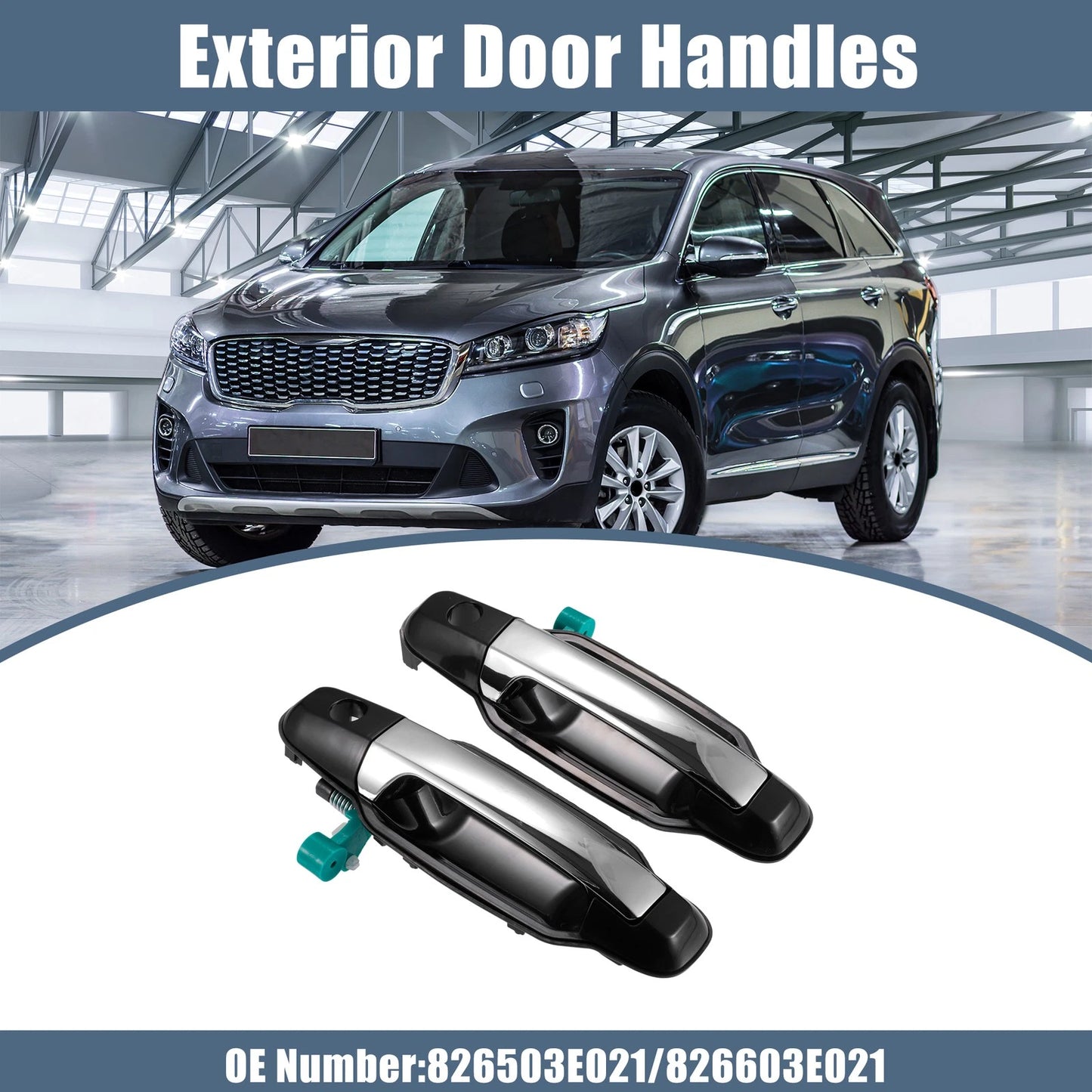 Pair Outside Door Handles for Kia Sorento (2003-2006)