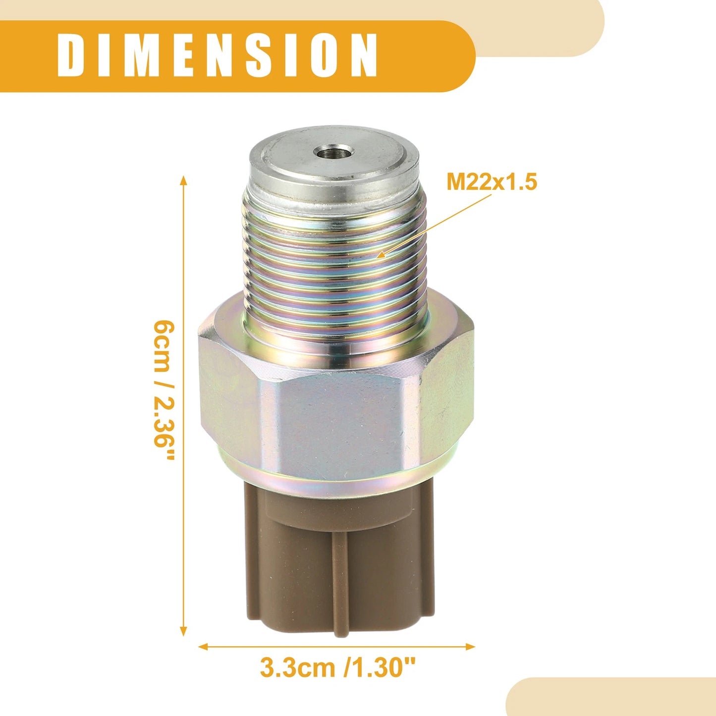 Car Fuel Rail Pressure Sensor No.8981197900 for Isuzu NPR (2005-2007)
