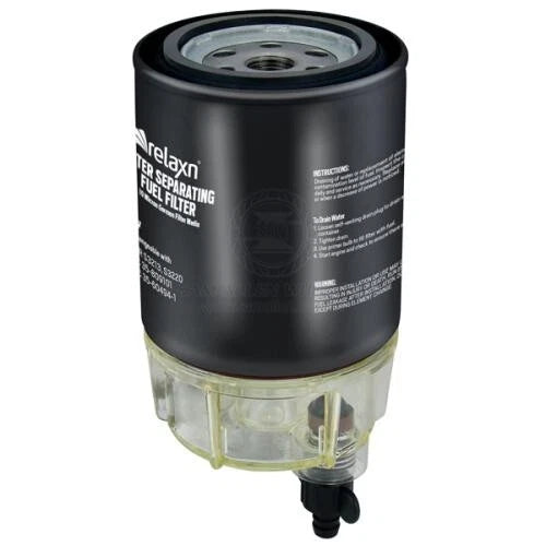 Marine Boat Universal Mercury Water Separating Fuel Filter with Clear Bowl