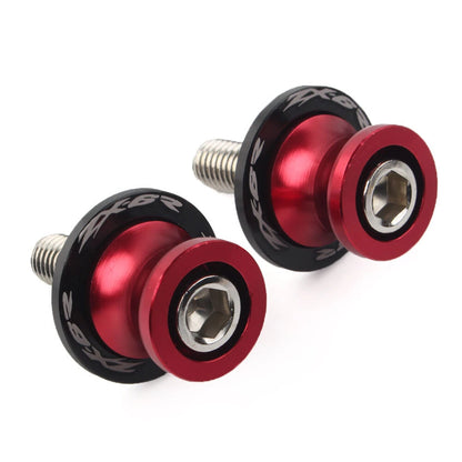 Red Swingarm Spools Slider Screws 10MM for KAWASAKI ZX6R (1998-2011)