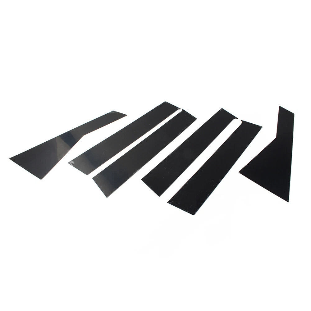 6 x Bright Black Car Window Pillar Posts Trims for Dodge Journey (2009-20)
