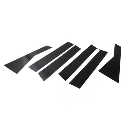 6 x Bright Black Car Window Pillar Posts Trims for Dodge Journey (2009-20)