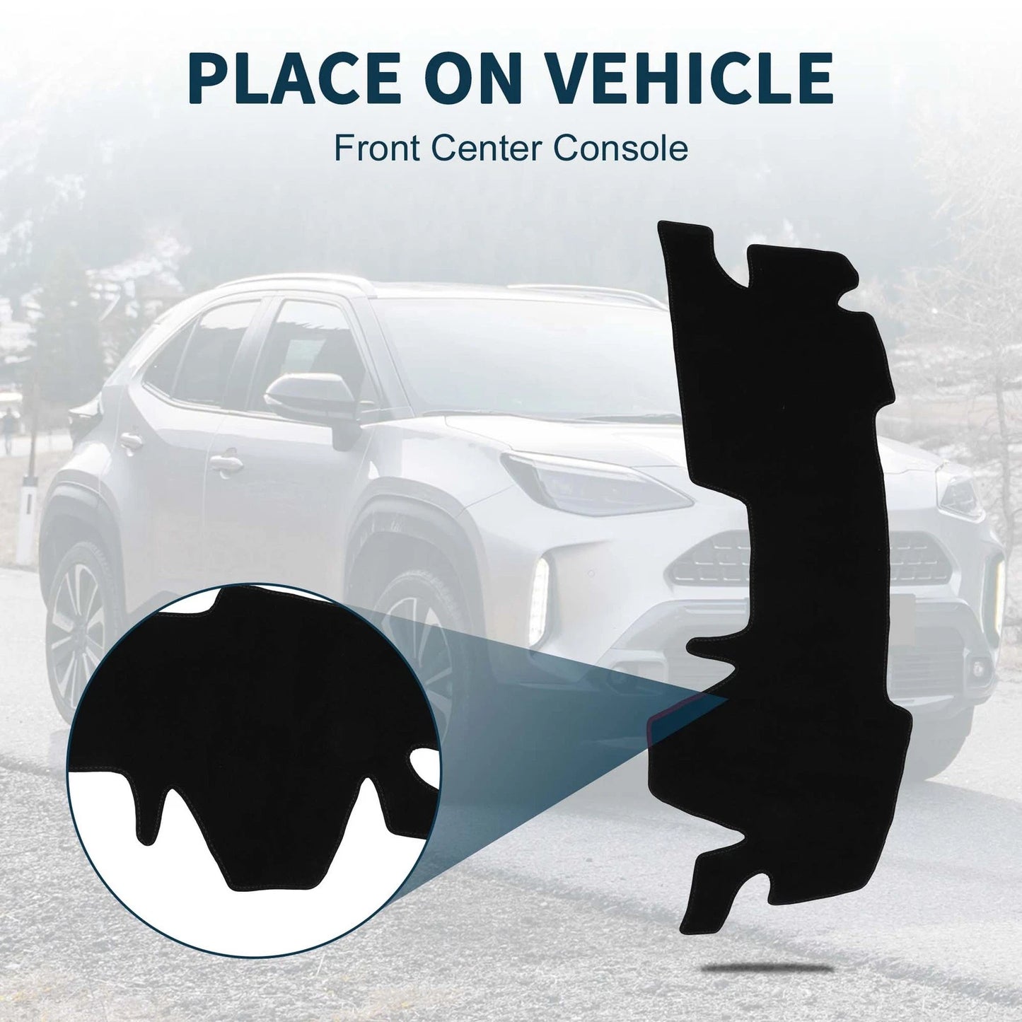 Dashboard Dash Cover Mat 1 x Set for TOYOTA Yaris Cross MXPB1 with Sticker