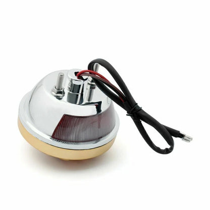 Gold Round Motorcycle Tail Light for Bob Chopper Rat