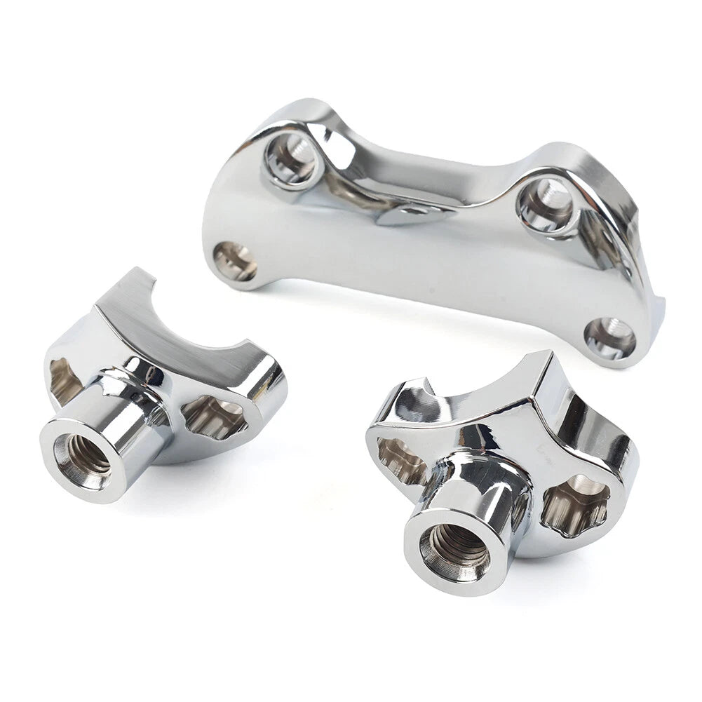 1.7" Handlebar Risers for Harley Dyna, Street Bob, Softail, Sportster (2006-2023)