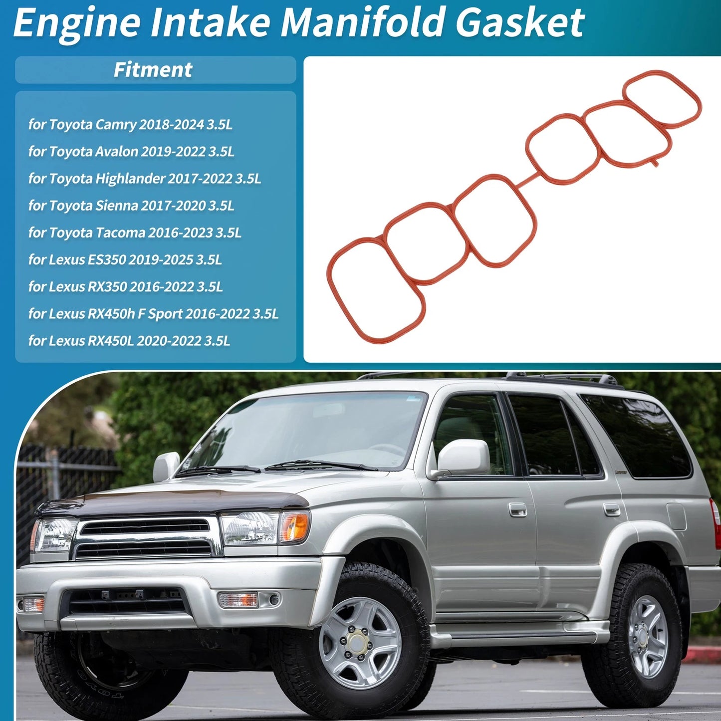 Upper Engine Intake Manifold Gasket for Toyota Camry (2018–2024)