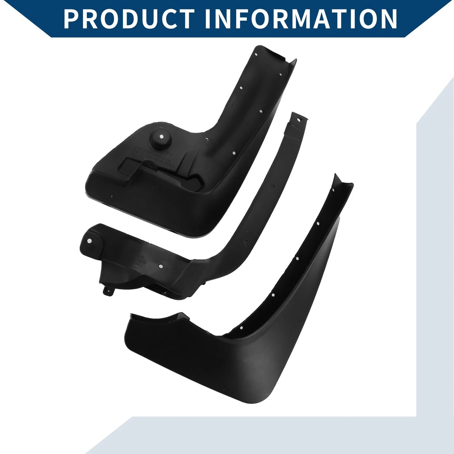 Mud Flaps Splash Guards Set for BMW 5 Series GT (2012-2015)