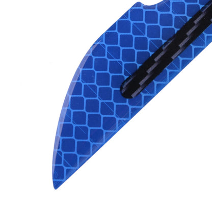 Reflective Blue Carbon Fiber Style Side Mirror Warning Trim for Car