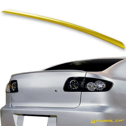 Canary Yellow Boot Lip Spoiler for Mazda 3 BK (2003-2009)
