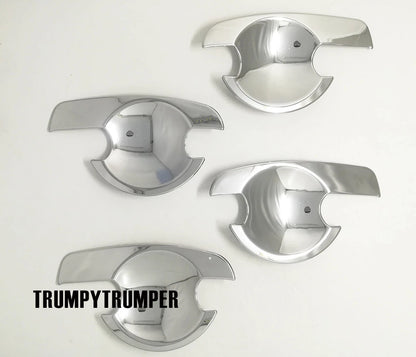 Chrome Door Handle Cover Insert Bowl Trim for Nissan Navara D40 (2005-2015)