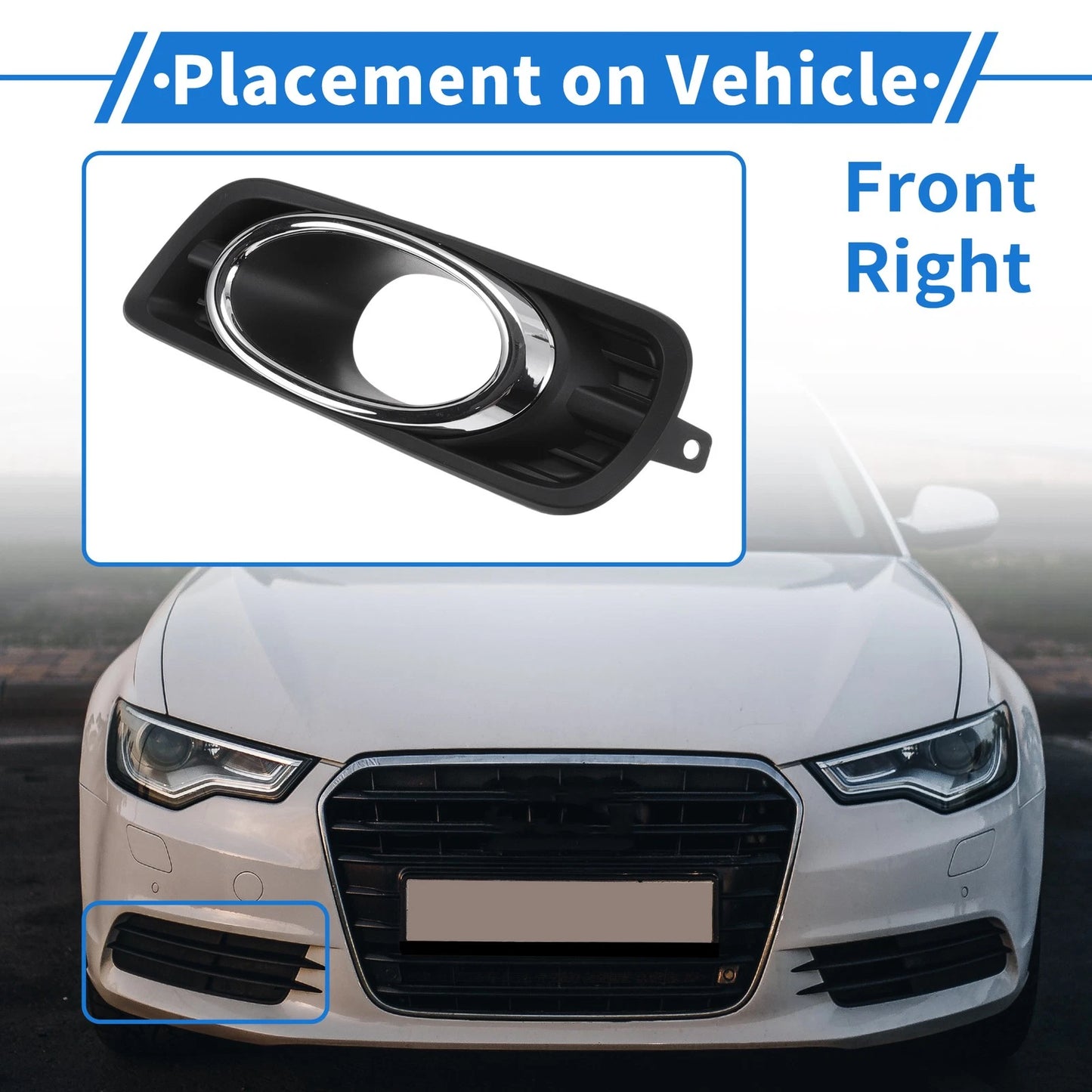 Front Right Fog Light Grill for Honda Civic (2012-2014)