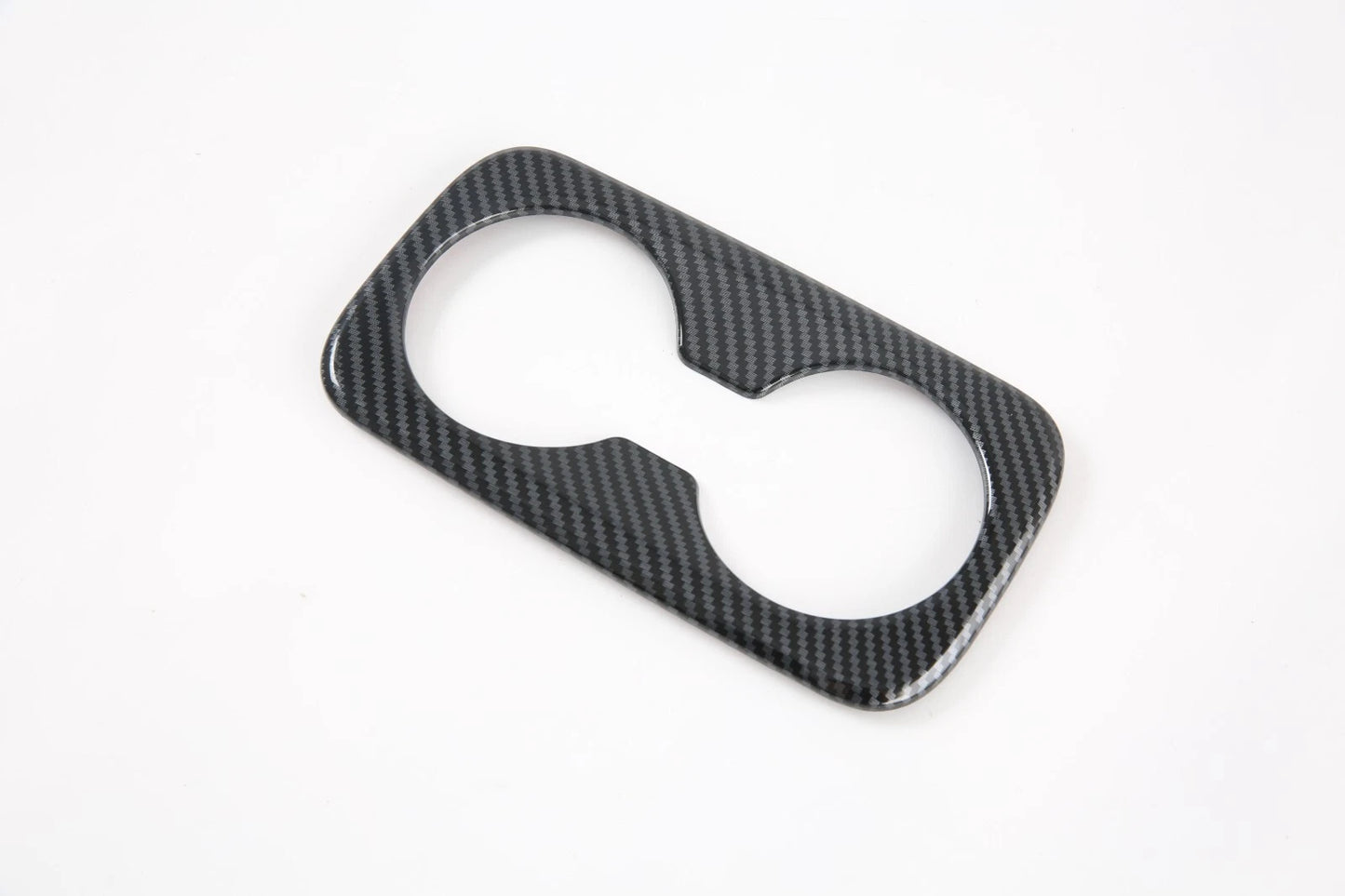 Carbon Fiber Rear Water Cup Holder Frame Cover for 2022 Hyundai Tucson