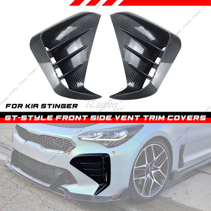 Blade Trim Cover Front Bumper Side Vent Grill for KIA Stinger (2017–2023)
