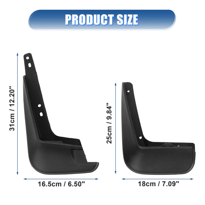 Front Rear Mudguards Fender Set for Toyota Corolla (2014-2018)