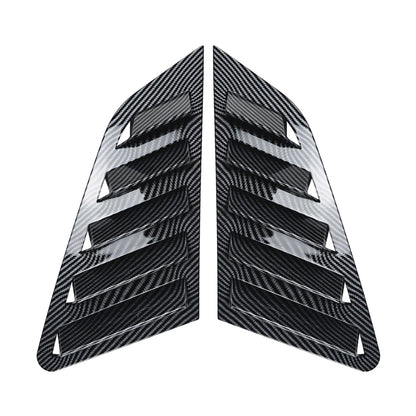 2 x Carbon Look Rear Side Window Louvers for Audi A3 S3 (2021-2024)