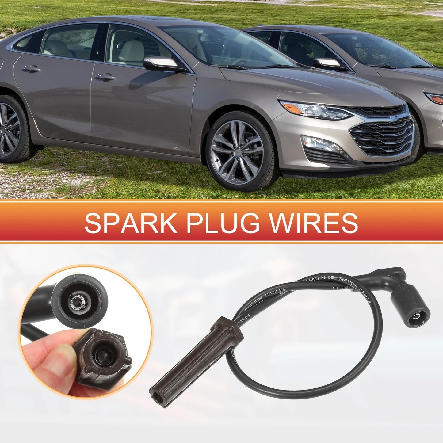 6 x Spark Plug Wire Ignition Coil Cable for Chevrolet Equinox