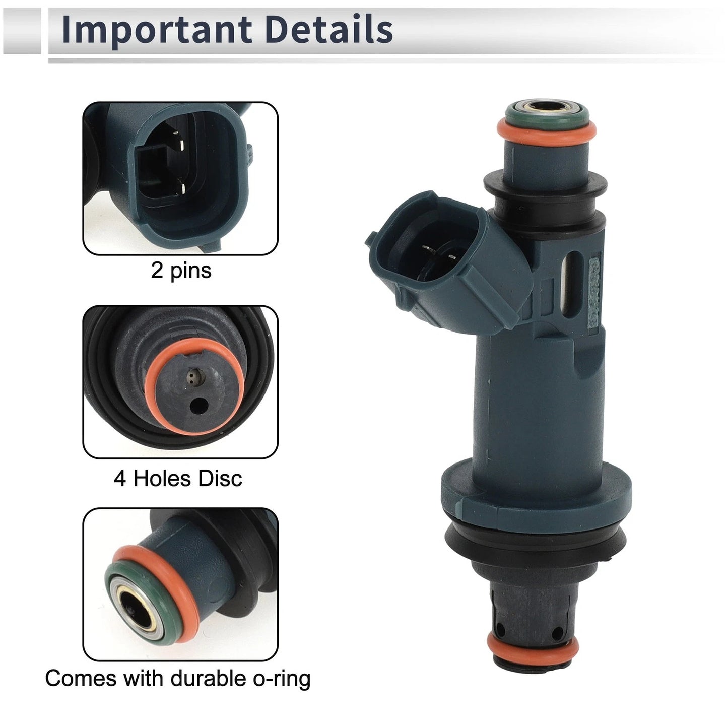 Fuel Injector Navy Blue 1 Pc for Toyota Camry (1998-2003)