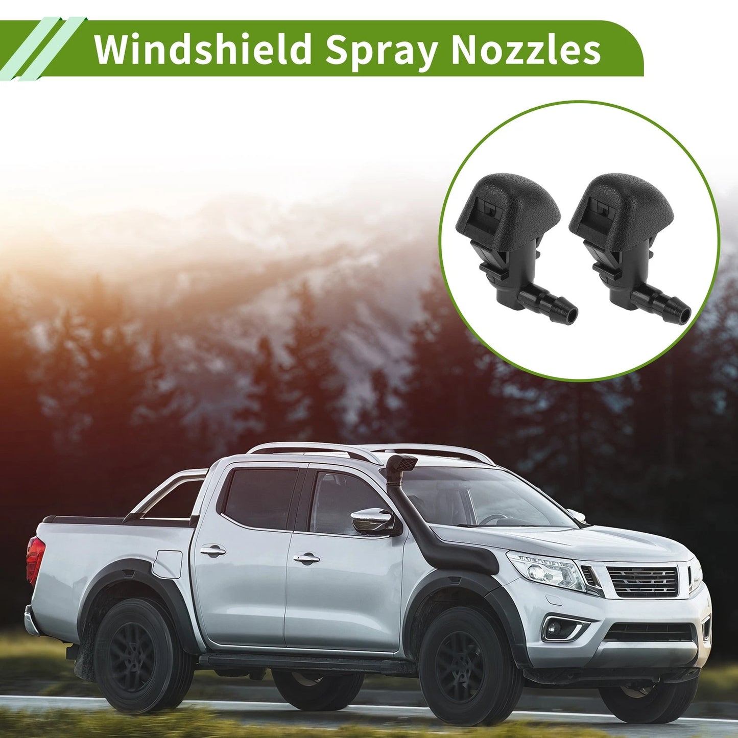 Windshield Washer Nozzle & Hose Connector for Honda (2011-2017)