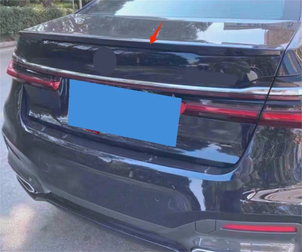 Rear Spoiler Wing ABS Black for BMW 7 Series G11 G12 740i 750i Sedan (2016-2022)