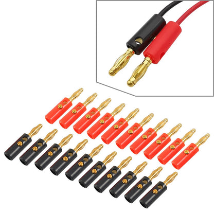 4MM Gold Plated Audio Speaker Cable Wire 2 x Banana Plug Connectors for Various Models