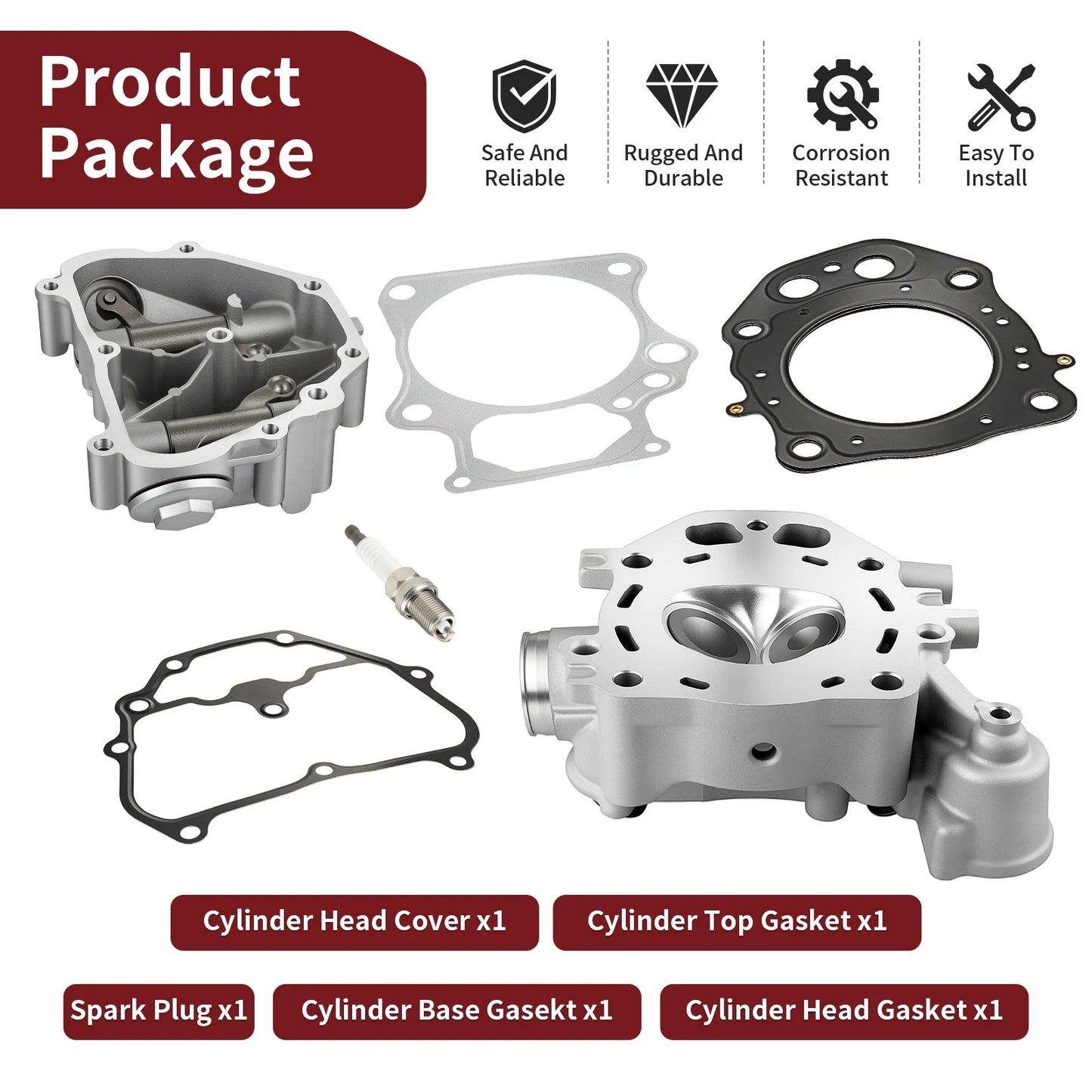 Cylinder Head & Cover Kit for Honda Rancher TRX420 (2007-2014)