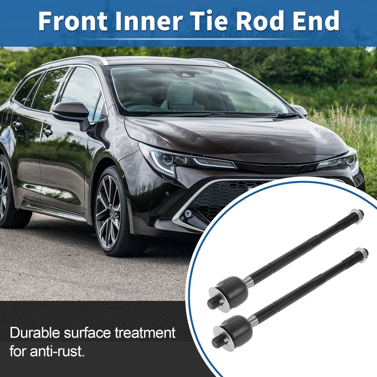 4 x Front Inner Tie Rod End Links for Toyota Tacoma (2005–2015)